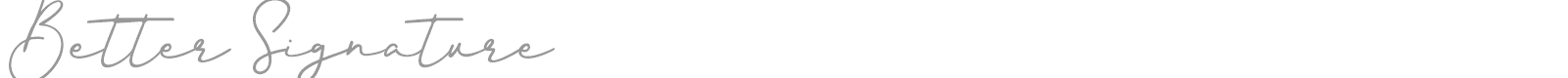 Better Signature font preview